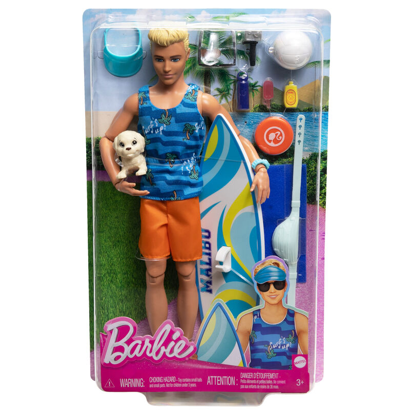 Muneco barbie mattel ken tabla de surf Frikytopia