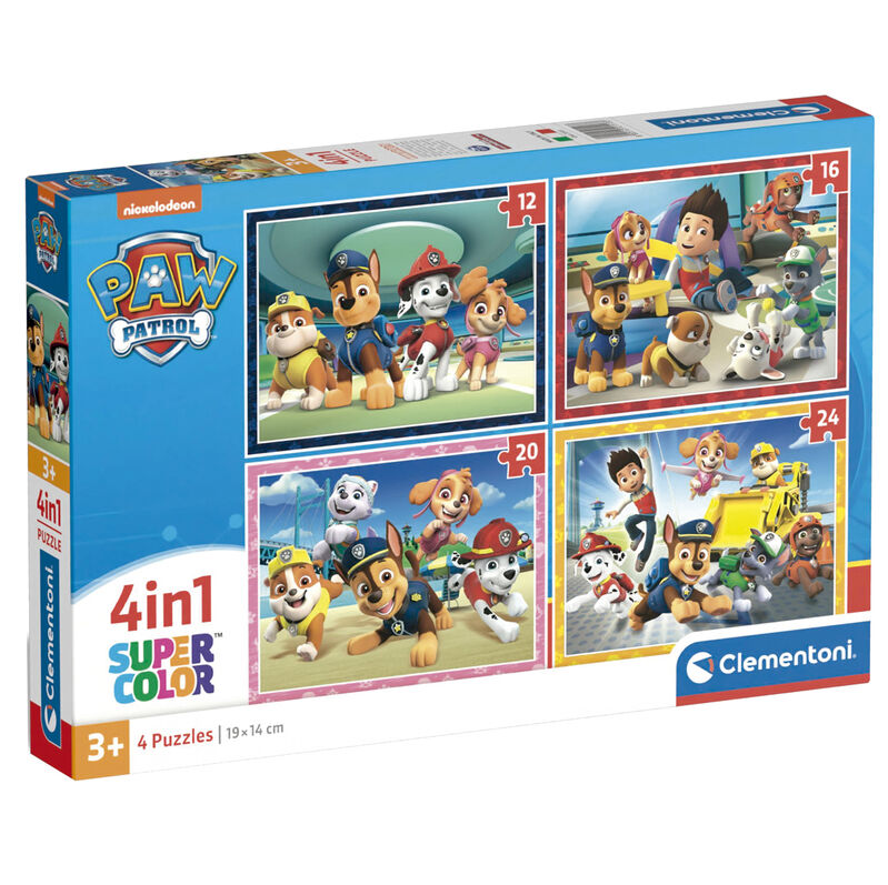 Puzzle Patrulla Canina Paw Patrol 12-16-20-24pzs Frikytopia