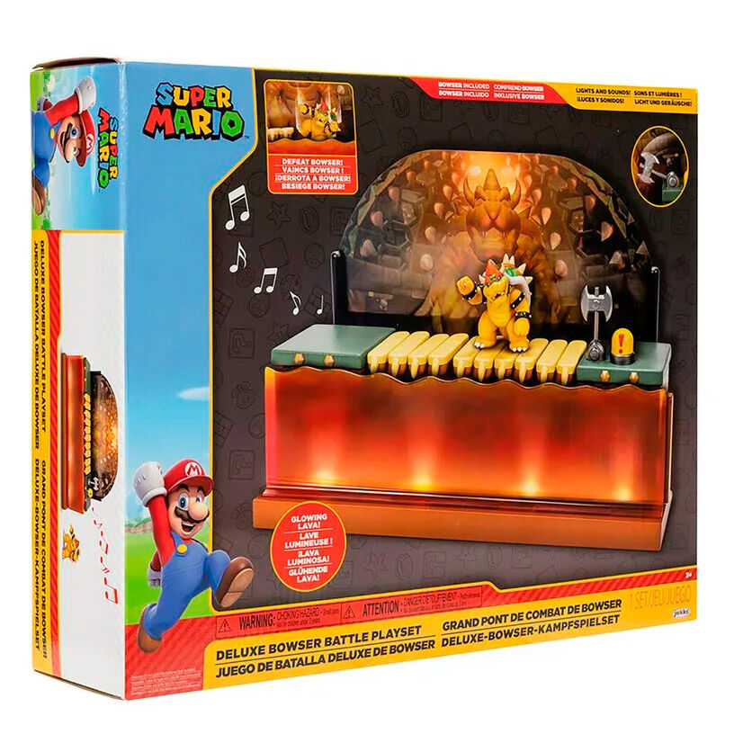 Playset Batalla contra Bowser Deluxe Super Mario Bros Frikytopia