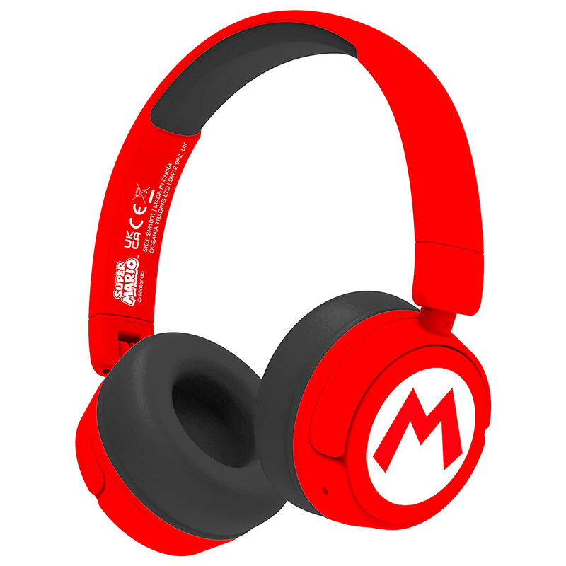 Auriculares inalambricos infantiles Logo Super Mario Bros Frikytopia