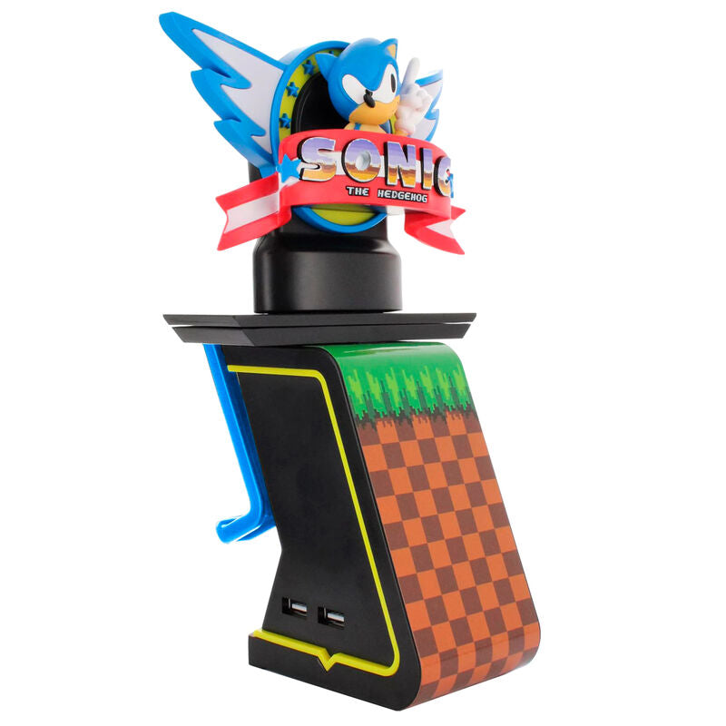 Sonic The Hedgehog Soporte con luz Cably Guys Ikons Logo 20 cm