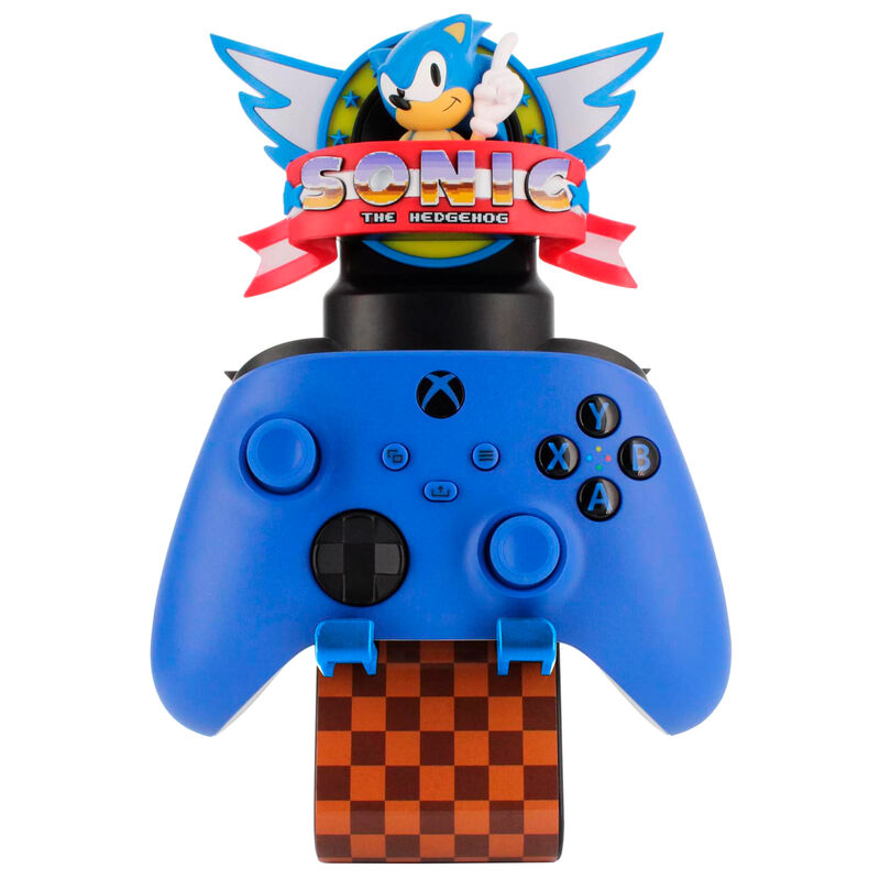 Sonic The Hedgehog Soporte con luz Cably Guys Ikons Logo 20 cm