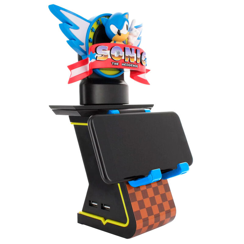 Sonic The Hedgehog Soporte con luz Cably Guys Ikons Logo 20 cm