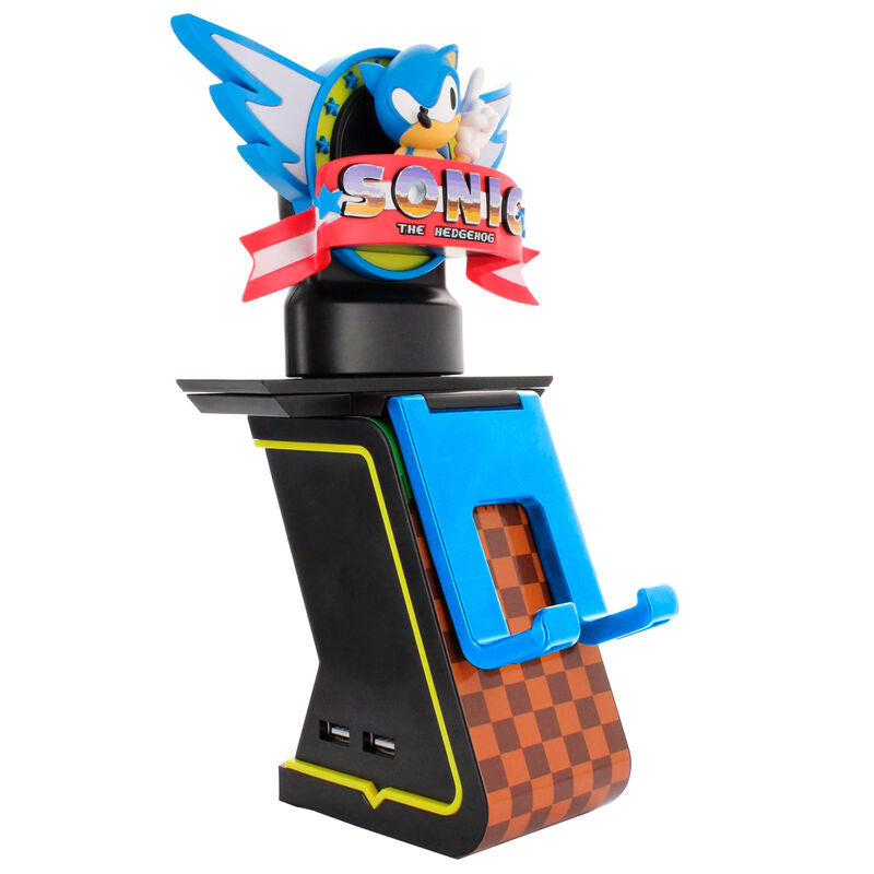 Sonic The Hedgehog Soporte con luz Cably Guys Ikons Logo 20 cm