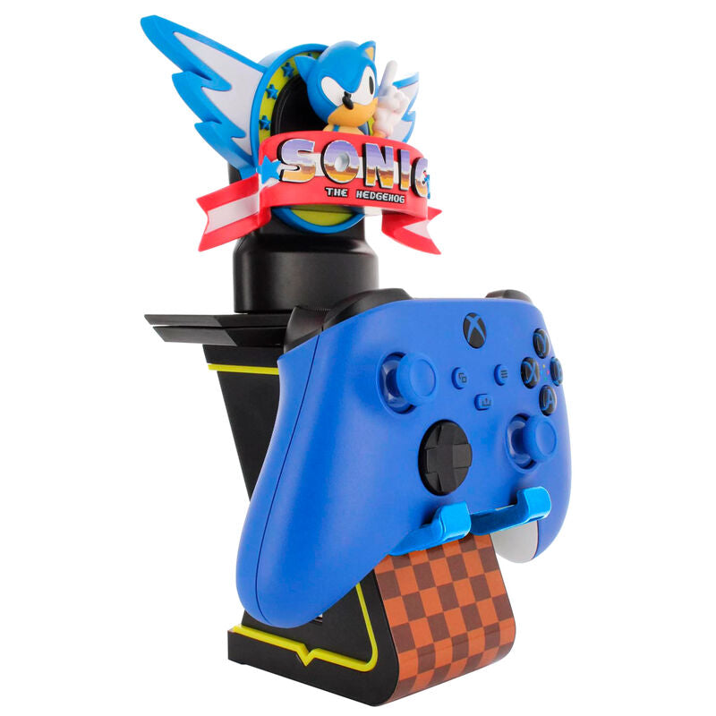Sonic The Hedgehog Soporte con luz Cably Guys Ikons Logo 20 cm