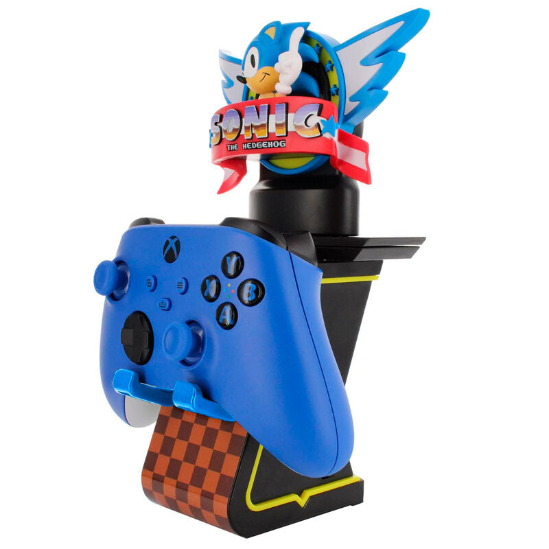 Sonic The Hedgehog Soporte con luz Cably Guys Ikons Logo 20 cm