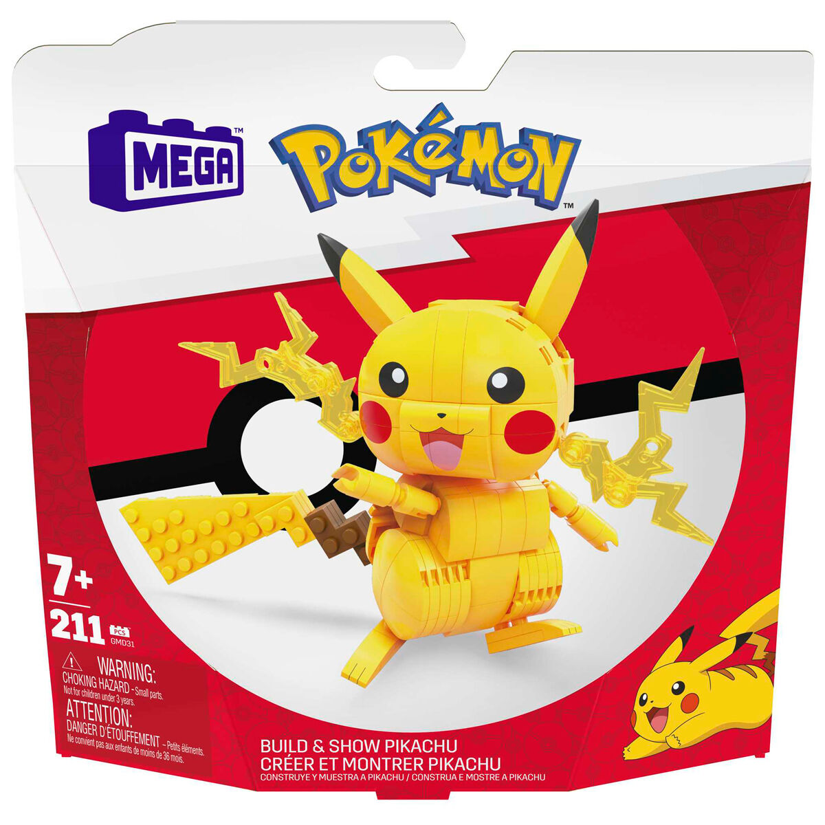 Pokemon Kit de Construccion Mega Construx Wonder Builders Pikachu 10cm
