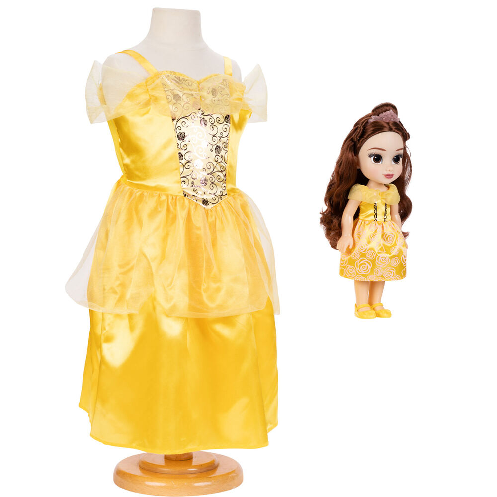 Muneca Bella + Disfraz La Bella y la Bestia Disney 38cm