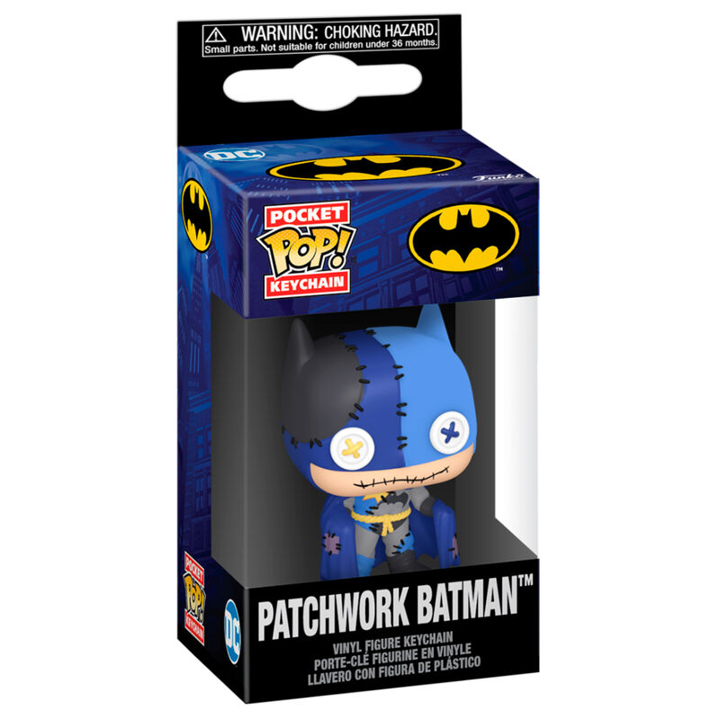 Llavero Pocket POP DC Comics Patchwork Batman Frikytopia