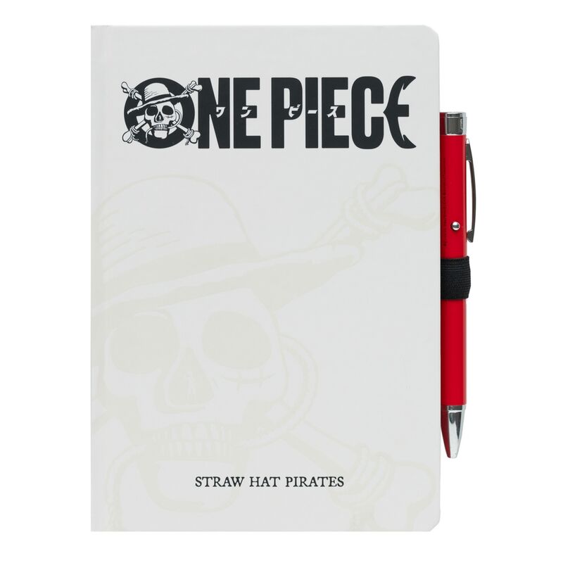 Cuaderno A5 premium + boligrafo proyector One Piece Frikytopia