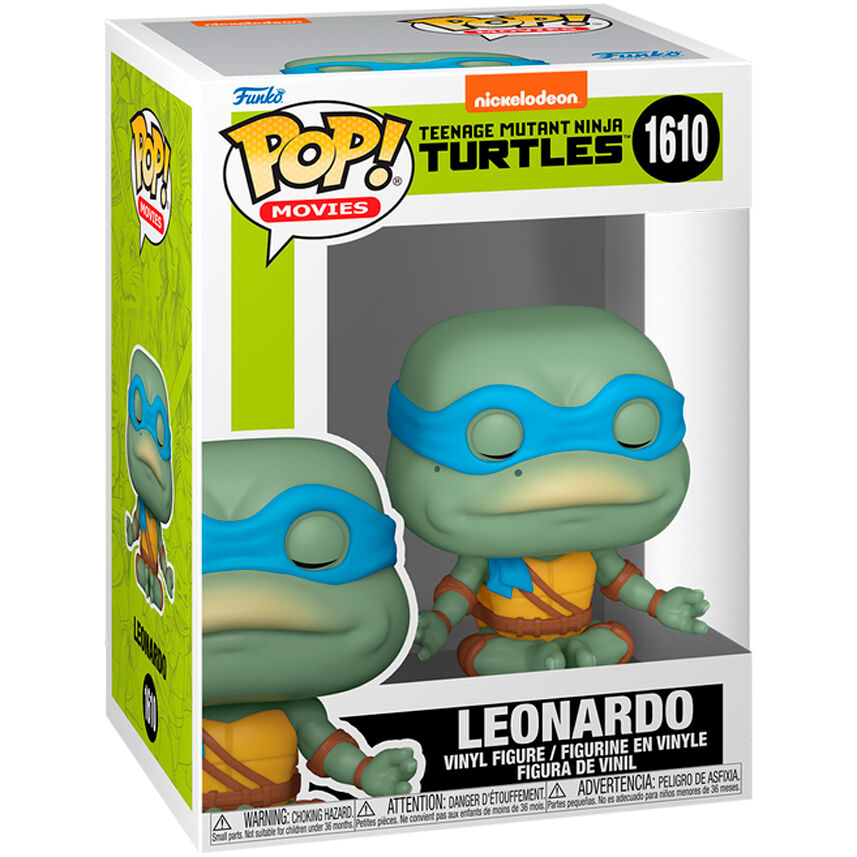 Tortugas Ninja POP! Movies Vinyl Figura Leonardo (Meditating) 9 cm