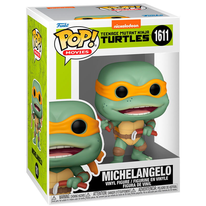 Tortugas Ninja POP! Movies Vinyl Figura Michelangelo Sausage Link 9 cm Frikytopia