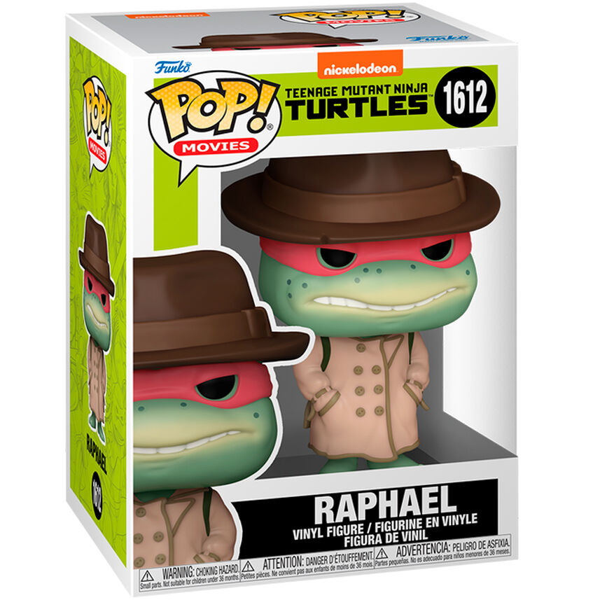 Tortugas Ninja POP! Movies Vinyl Figura Raphael w/Coat 9 cm