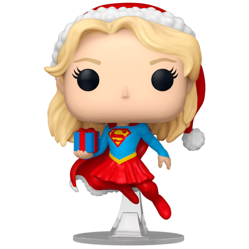 DC Comics Figura POP! Heroes Vinyl Holiday 24 Supergirl 9 cm