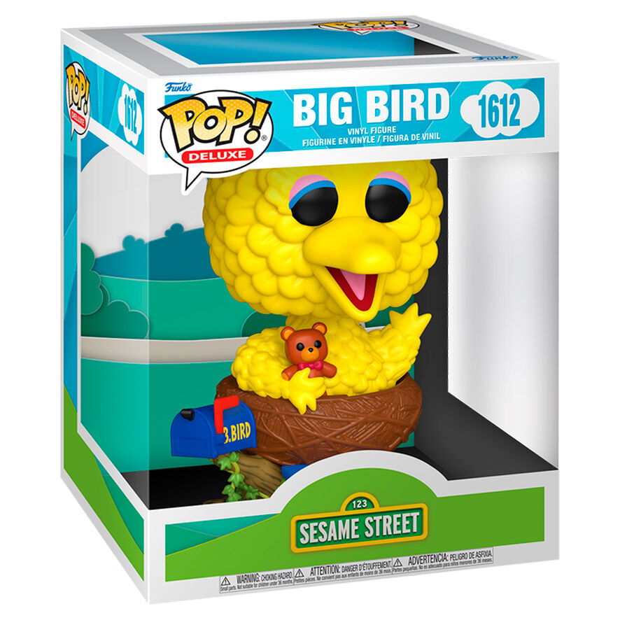 Sesame Street POP! Deluxe Vinyl Figura Big Bird in Nest 17 cm