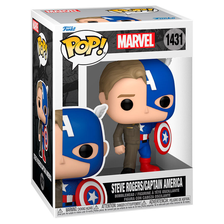 Funko Pop! Steve Rogers/Capitan America — MARVEL