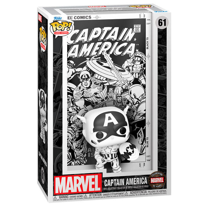 Marvel 85th Anniversary POP! Comic Cover Vinyl Figura Captain America 9 cm
