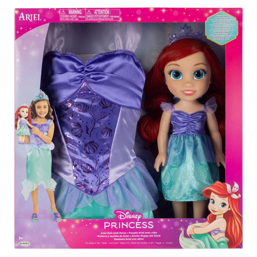 Muneca Ariel Disfraz La Sirenita Disney 38cm Frikytopia