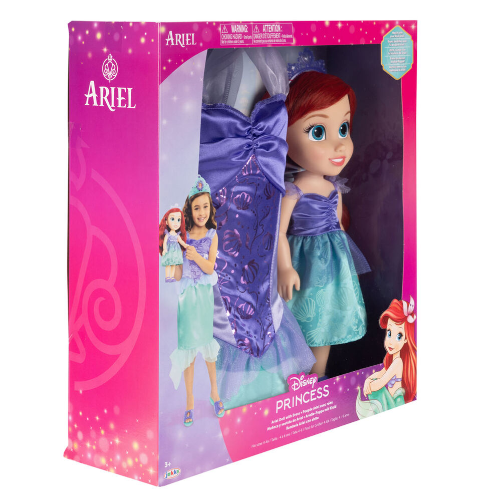 Muneca Ariel Disfraz La Sirenita Disney 38cm