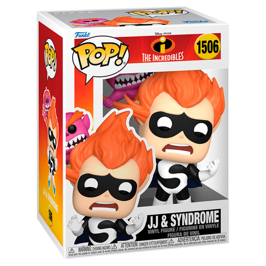 Los Increibles 20th Anniversary Figura POP! Vinyl JJ and Syndrome 9 cm Frikytopia