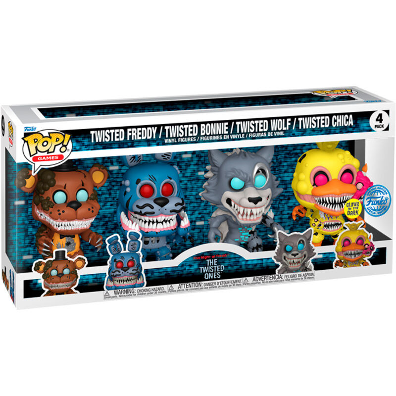 Blister 4 figuras POP Five Nights at Freddys Exclusive Frikytopia