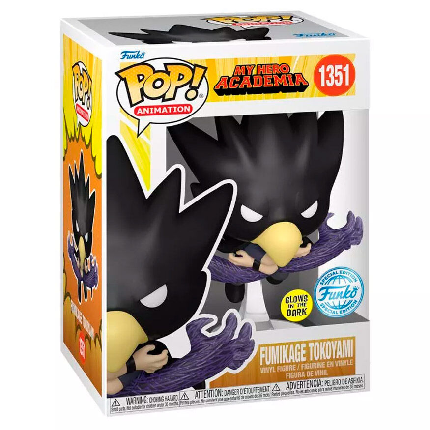 My Hero Academia Figura POP! Animation Vinyl Tokoyami FA GW Exclusive 9cm