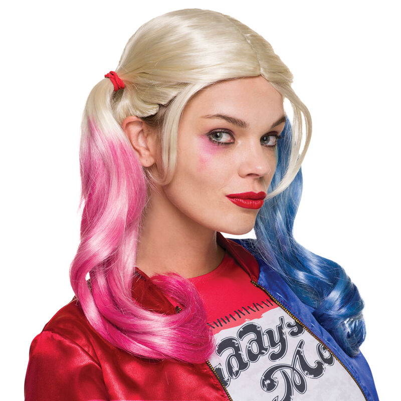 Peluca Harley Quinn DC Comics adulto Frikytopia