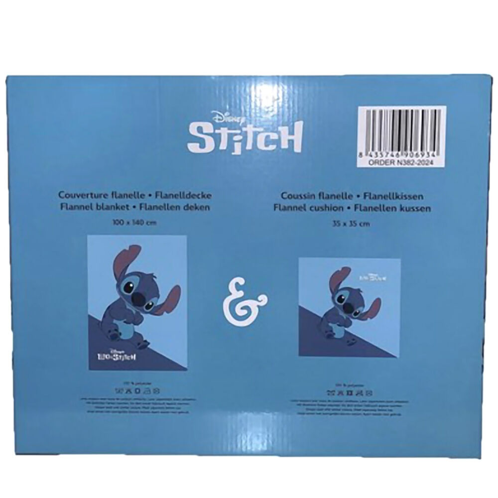 Set manta polar cojin Stitch Disney