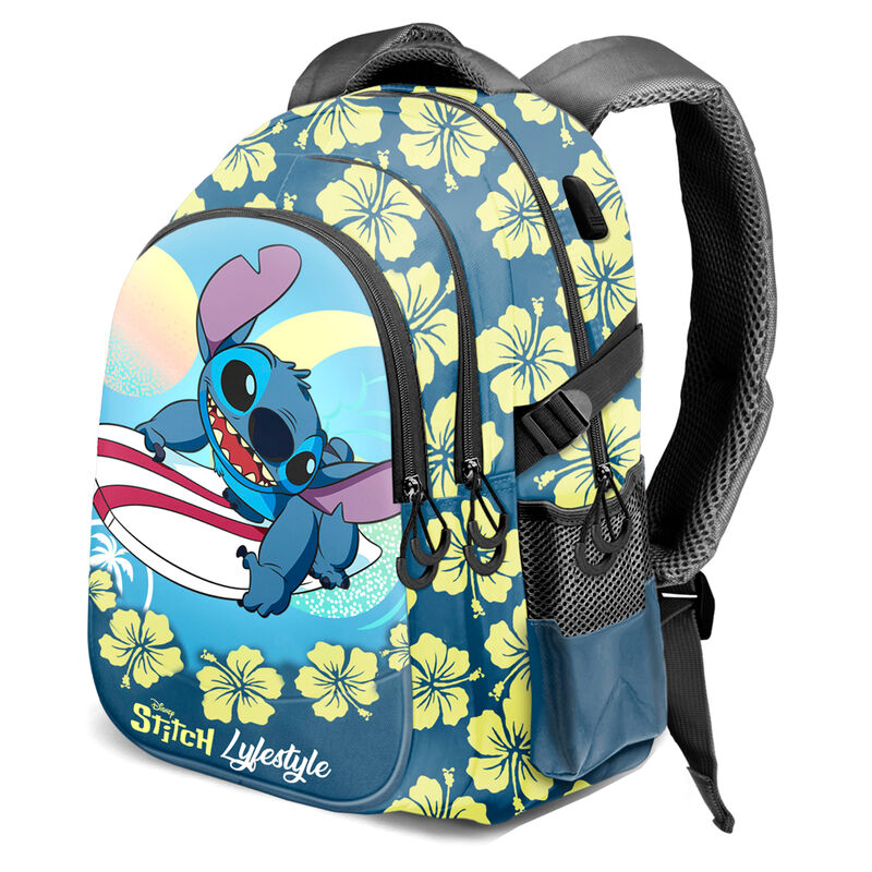 Mochila Lifestyle Stitch Disney 44cm adaptable Frikytopia