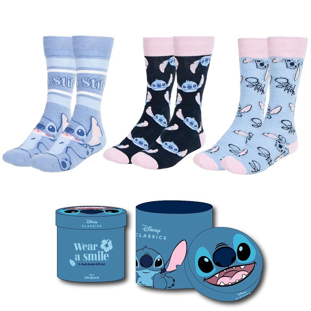 Lilo Stitch Pack de 3 Pares de calcetines 36-43 Frikytopia