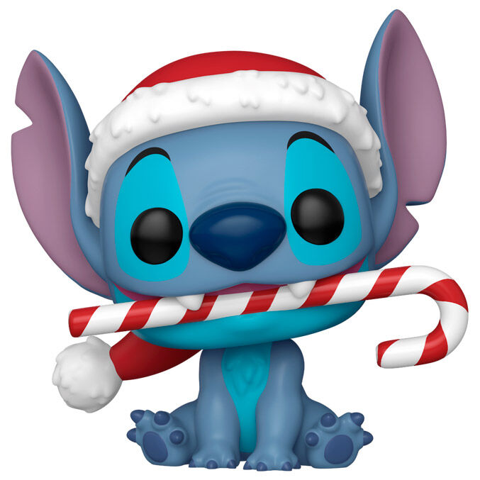 Disney Figura POP! Vinyl Holiday Stitch w/CC 9 cm