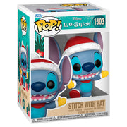 Disney Figura POP! Vinyl Holiday Stitch w/Hat 9 cm