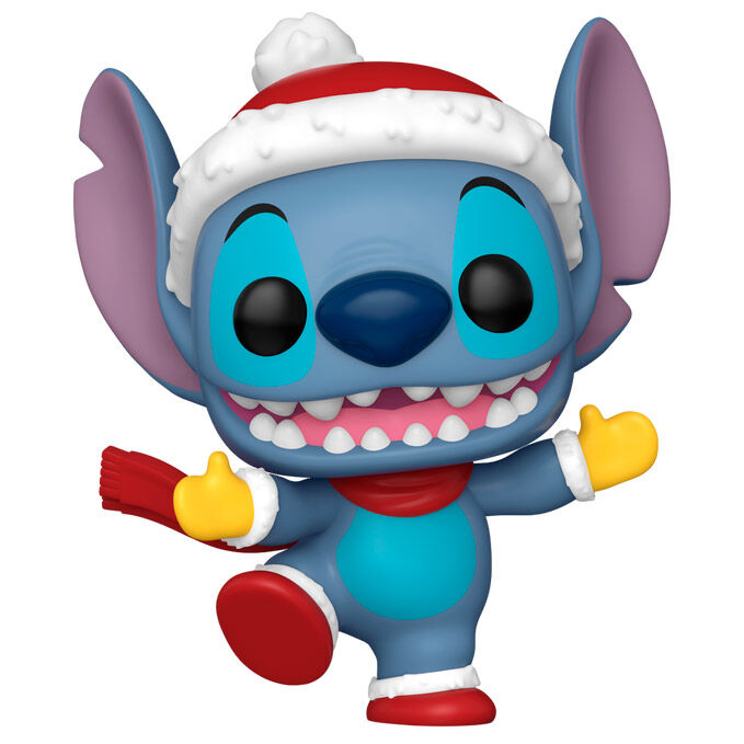 Disney Figura POP! Vinyl Holiday Stitch w/Hat 9 cm