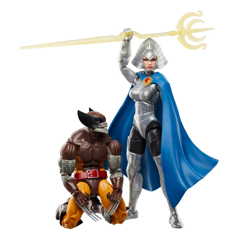 Blister figuras Wolverine Lilandra Neramani Legends Marvel 15cm