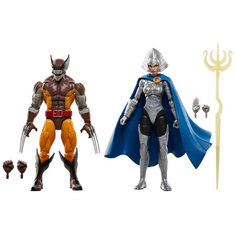 Blister figuras Wolverine Lilandra Neramani Legends Marvel 15cm