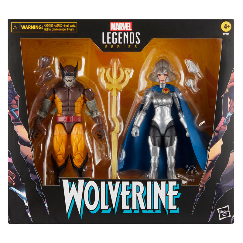 Blister figuras Wolverine Lilandra Neramani Legends Marvel 15cm