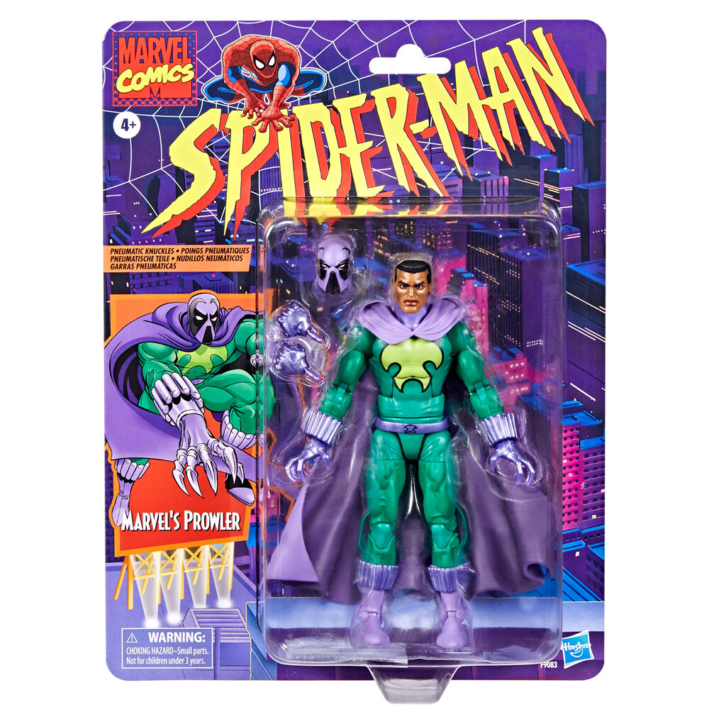 Figura hasbro marvel comics spider-man marvels prowler