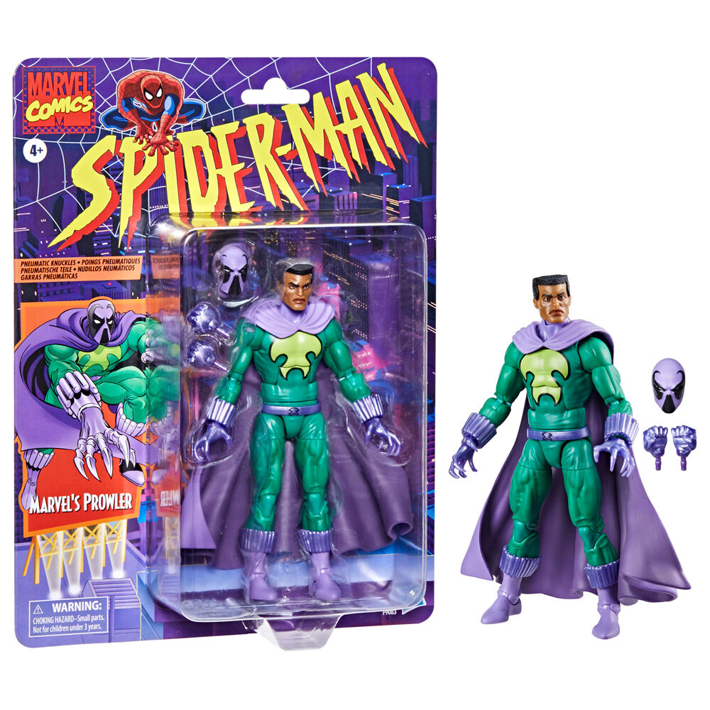 Figura hasbro marvel comics spider-man marvels prowler
