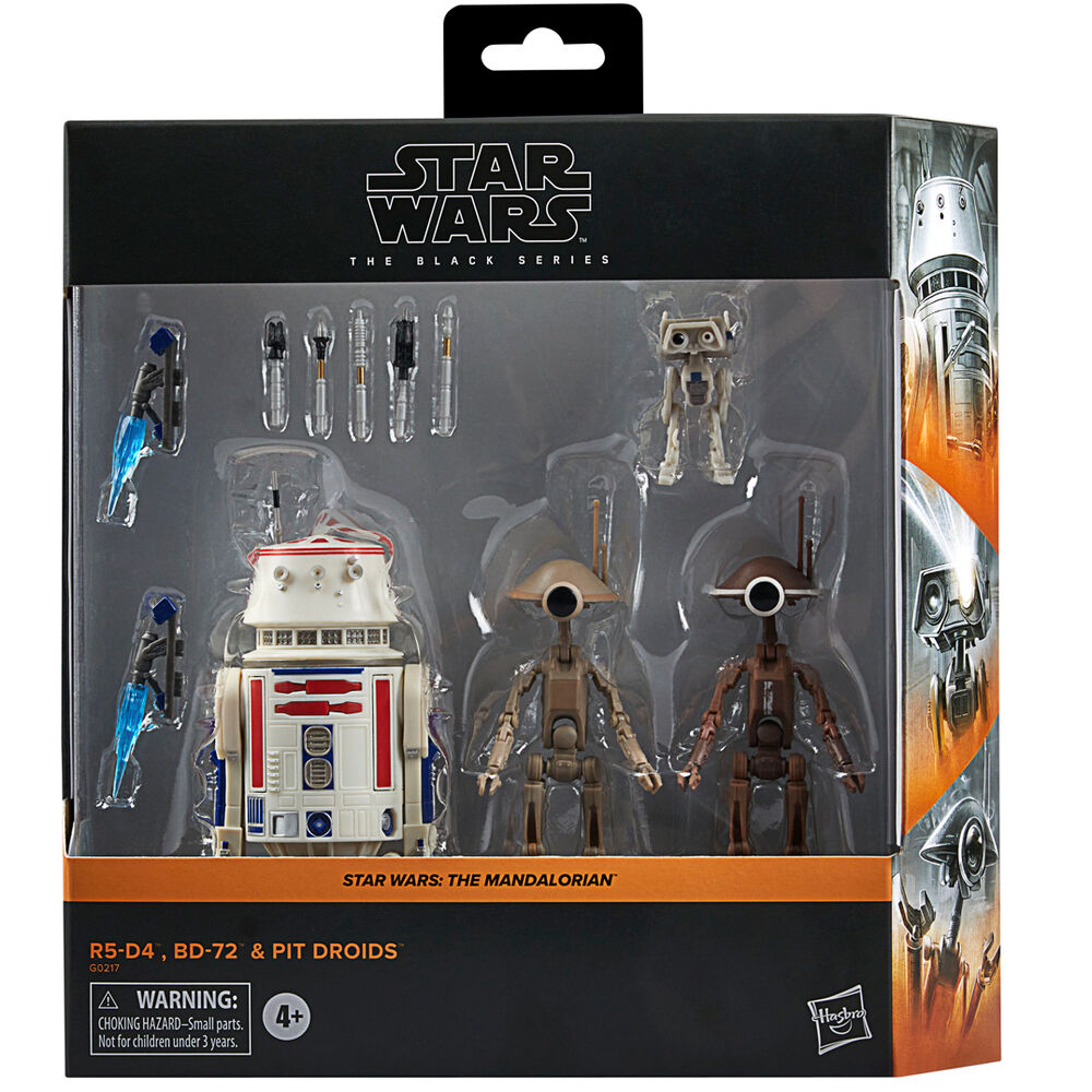 Blister figuras R5-D4 BD-72 Pit Droids The Mandalorian Star Wars 15cm
