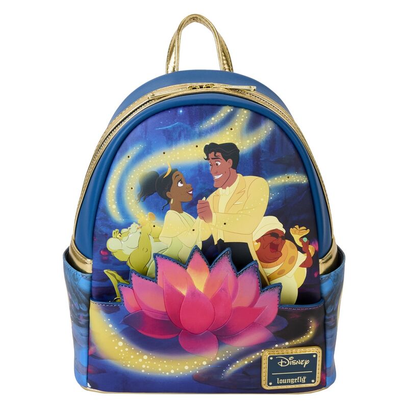 Mochila 15th Anniversary Tiana y El Sapo Disney Loungefly 26cm Frikytopia