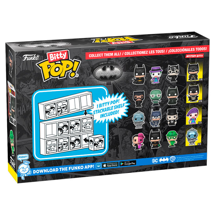 Batman 85th Anniversary Pack de 4 Figuras Bitty POP Vinyl Catwoman 2.5cm