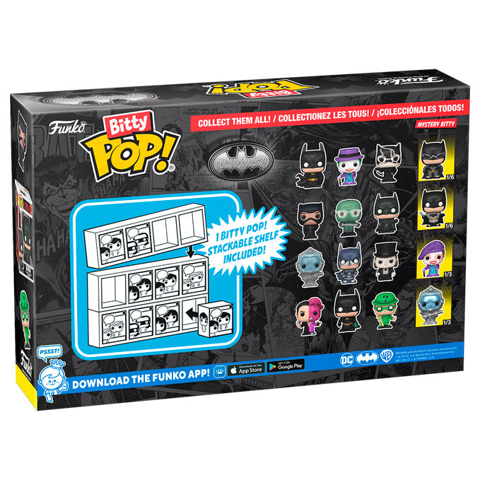 Batman 85th Anniversary Pack de 4 Figuras Bitty POP Vinyl Freeze 2.5cm