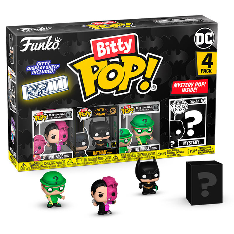 Batman 85th Anniversary Pack de 4 Figuras Bitty POP Vinyl Two Face 2.5cm Frikytopia