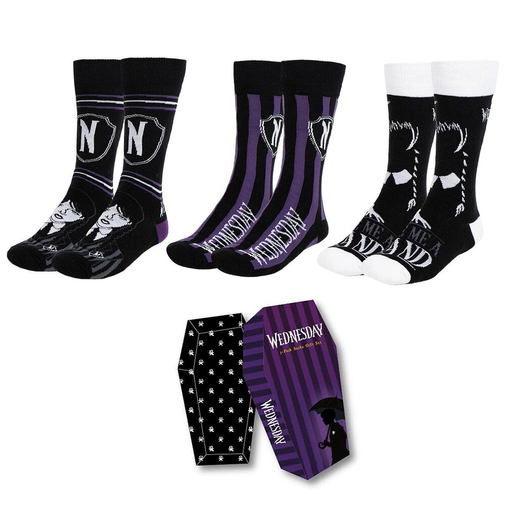 Set calcetines Miercoles adulto Frikytopia