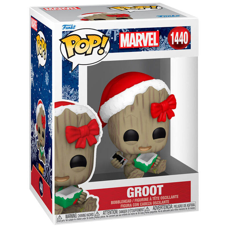 Figura POP Marvel Groot with Present Frikytopia
