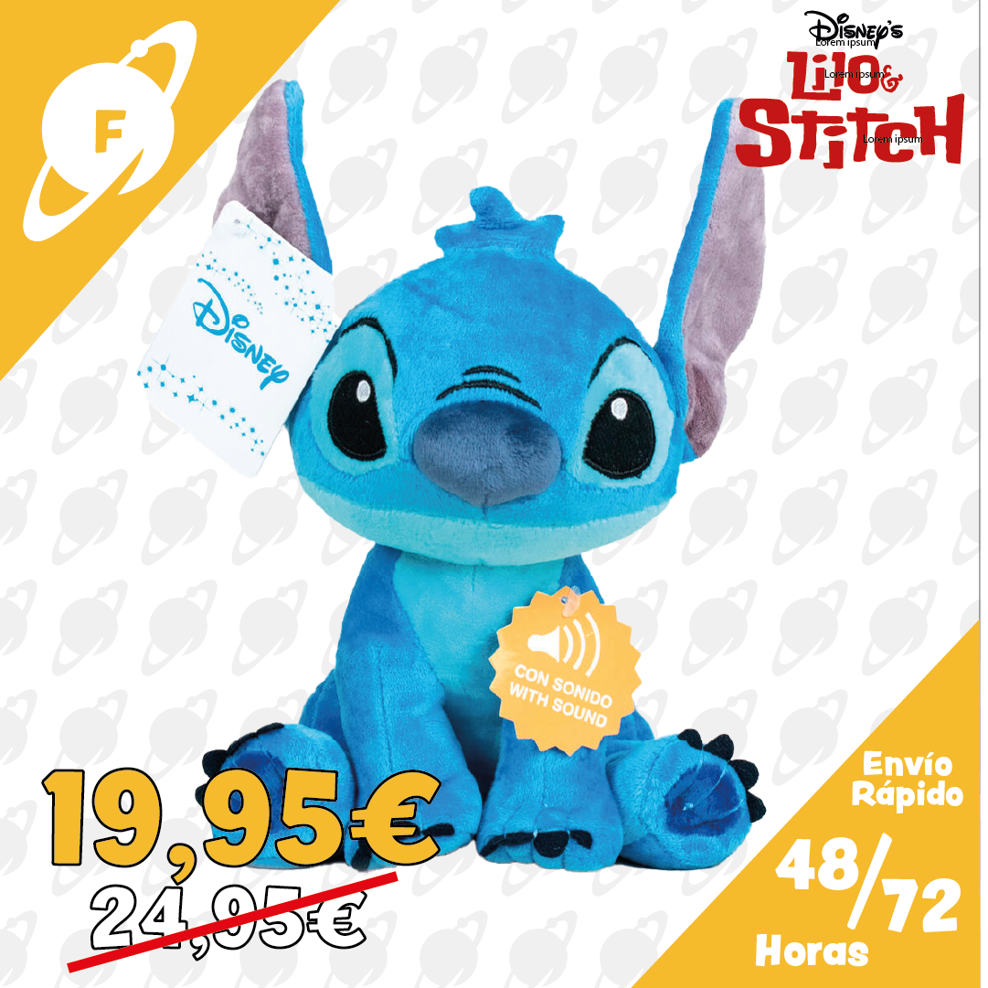 Peluche Stitch Disney Soft 30 cm Frikytopia