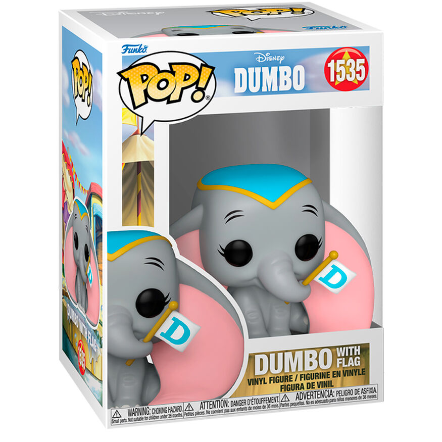 Figura POP Disney Dumbo with Flag Frikytopia