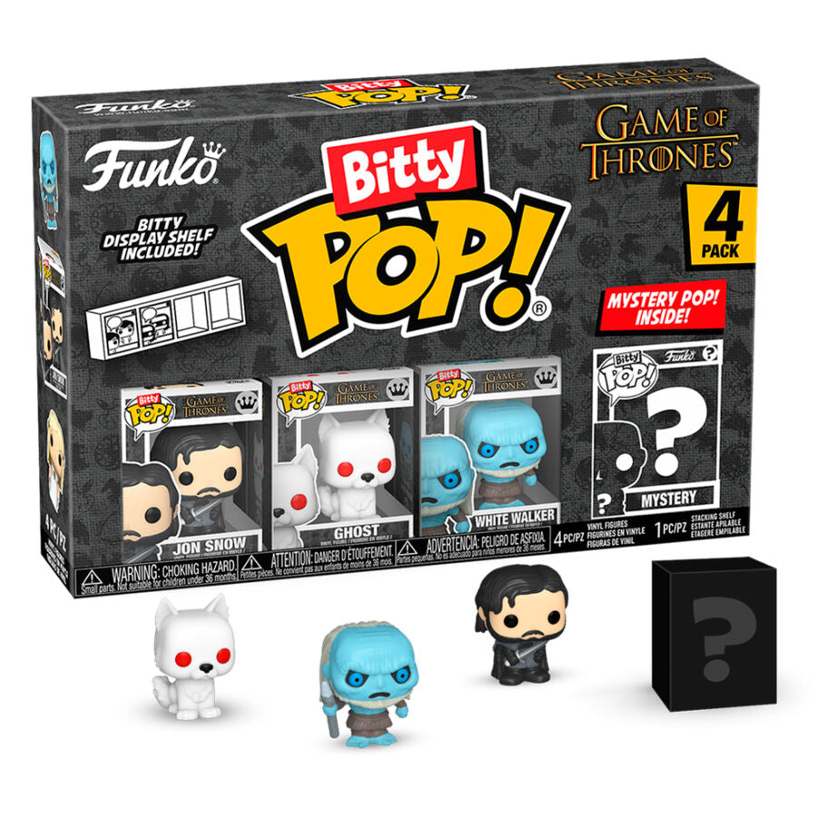 Blister 4 figuras Bitty POP Juego de Tronos Jon Snow Frikytopia