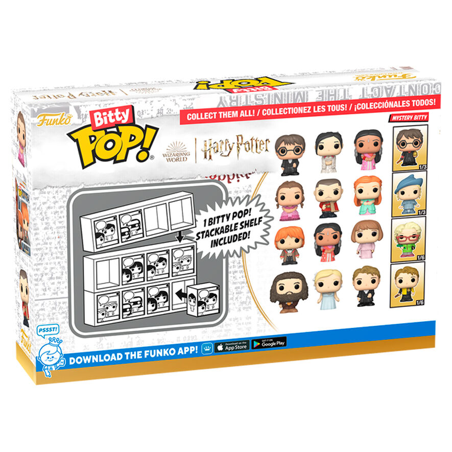 Blister 4 figuras Bitty POP Harry Potter Ron Frikytopia