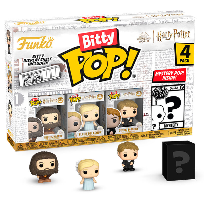 Blister 4 figuras Bitty POP Harry Potter Hagrid Frikytopia